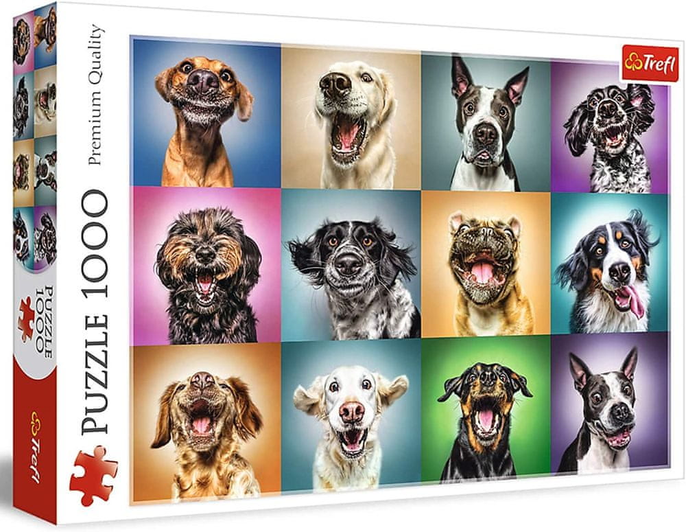 Trefl Puzzle Zábavné psie portréty 1000 dielikov